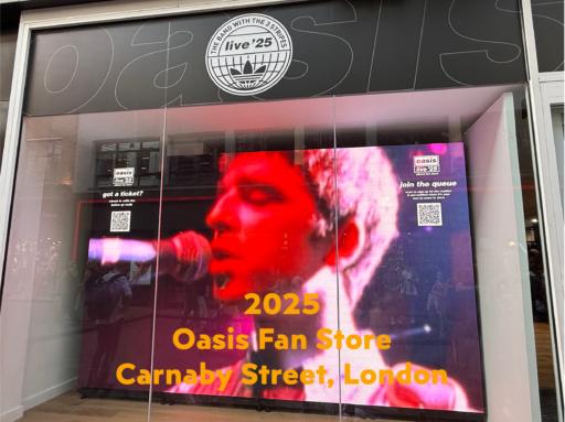 2025年Oasis官方快閃專賣店-倫敦店